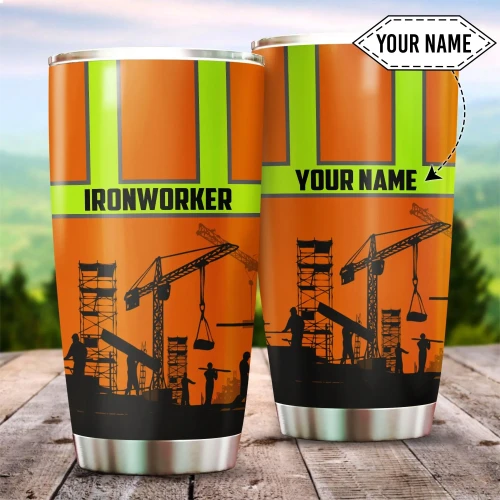 Personalized Ironworker Stainless Steel Tumbler 20Oz