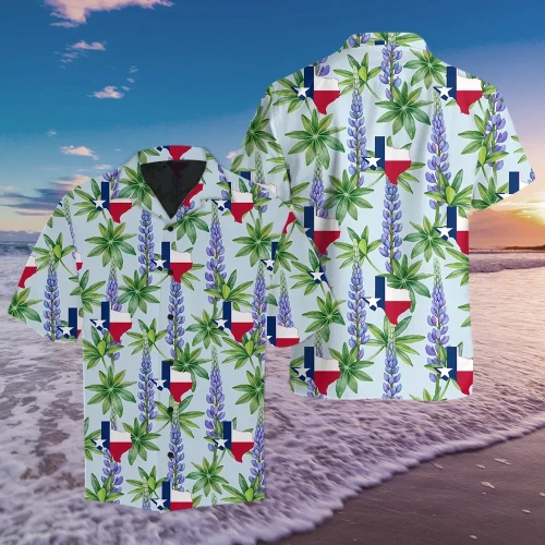 Amazing Texas Bluebonnet Hawaii Shirt-ML