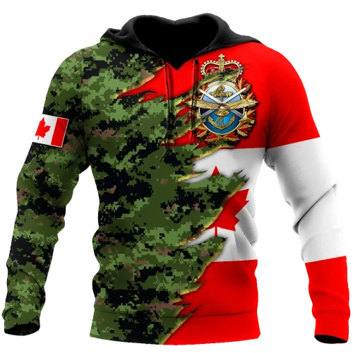 Canadian Armed Forces Veteran 3D Printed Shirts MH13032103