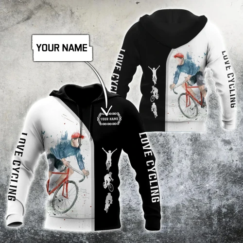 Customize Name Cycling Hoodie For Men And Women MH04032104