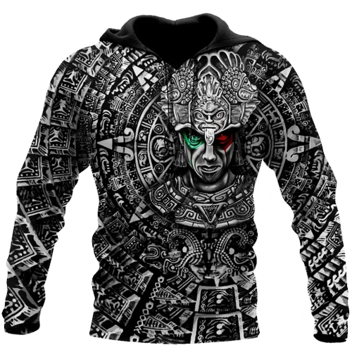 Aztec Warrior Mexican 3D All Over Printed Unisex Hoodie