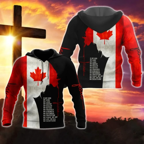 Jesus - Canada Flag 3D All Over Printed Shirts DA02032101