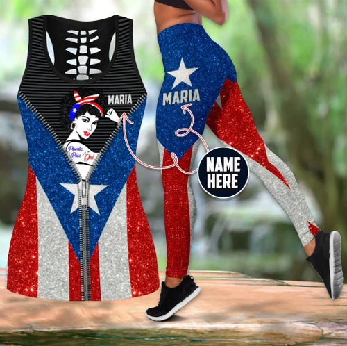 Customize Name Puerto Rico Girl Combo Outfit TNA03032103