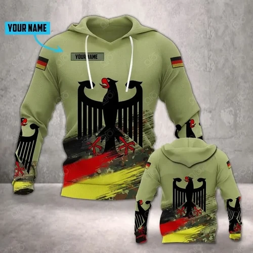 Germany Army Premium Personalized Unisex Hoodie 3D All Over Printed Camo