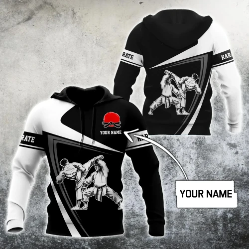 Customize Name Karate Hoodie For Men And Women MH08032104