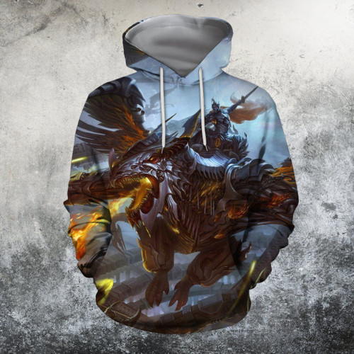 3D All Over Print yidong shui fantasy creatures dragon Hoodie
