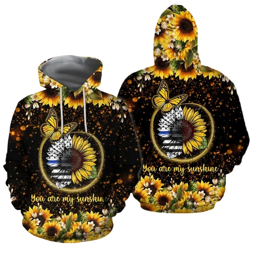 3D All Over Print You Are My Sunshine Hoodie HHT28082005
