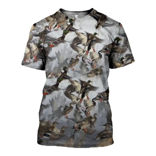3D All Over Printed Duck Hunting Shirts