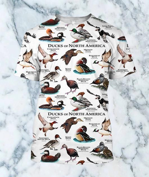 3D All Over Printed Duck Shirts