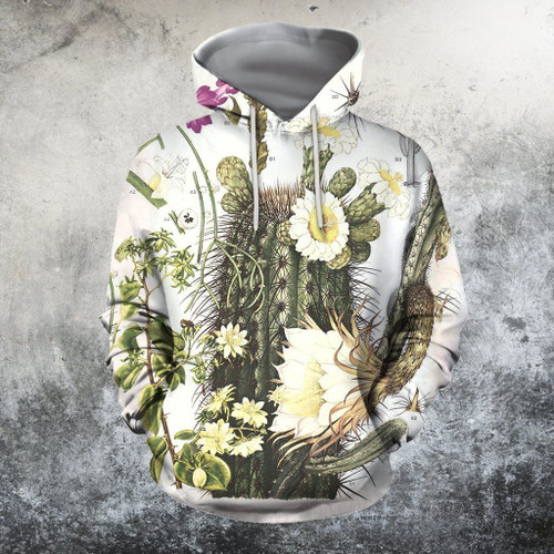 3D All Over Printed Flower Cactus scene Shirts