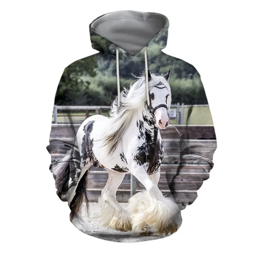 3D All Over Printed Friesian Horse Shirts