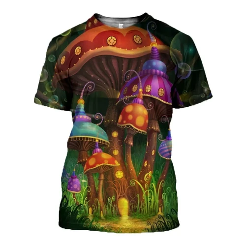 3D All Over Printed Halloween Mushroom Shirts and Shorts