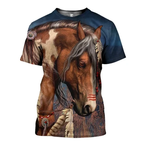 3D All Over Printed Horse Shirts and Shorts