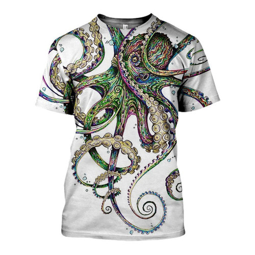 3D All Over Printed Octopsychedelia Shirts and Shorts