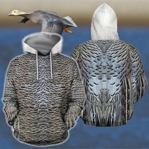 3D All Over Printed Royal Goose Shirts