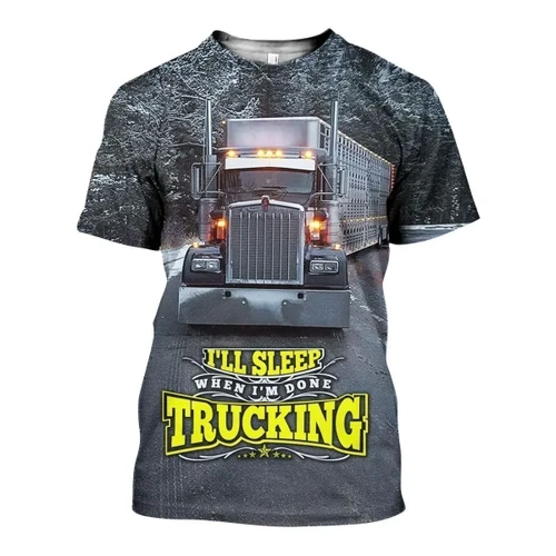 3D All Over Printed Winter Truck Shirts and Shorts