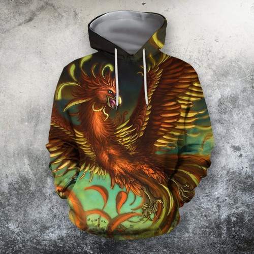 3D All Over Printing Phoenix Flying Shirts