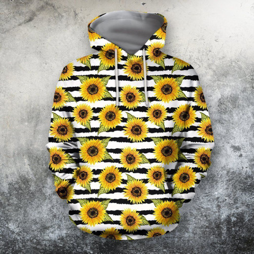 3D All Over Printing Sunflower Shirt