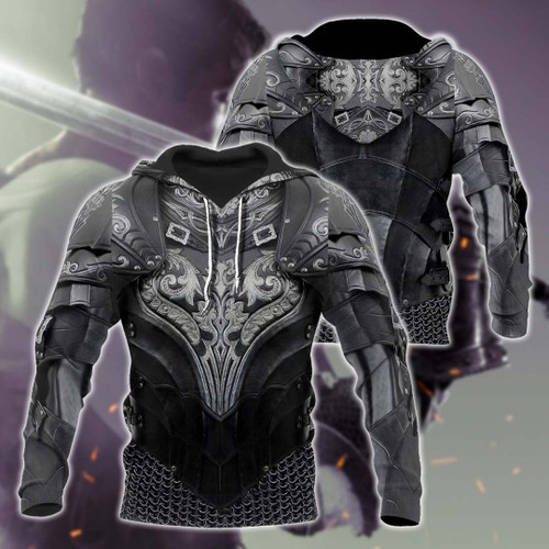 3D Printed Hoodie Chainmail Knight Armor Clothes MP799
