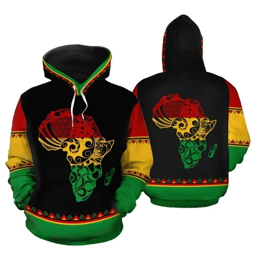 African Hoodie - Africa Reggae DTD03082001