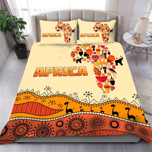 African Map Bedding Set-ML
