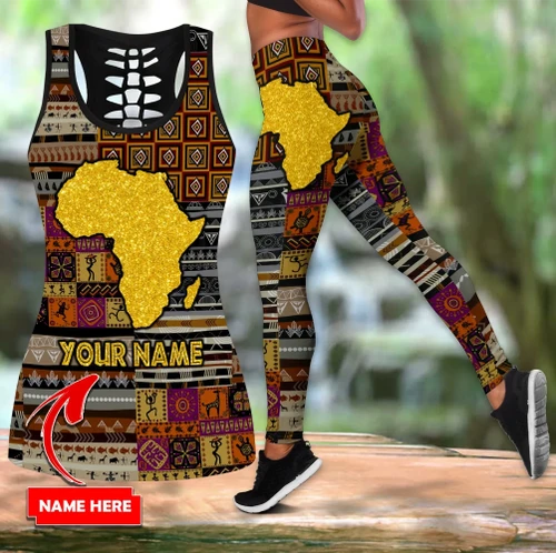 African Map Combo Legging + Tank Top TNA06052104