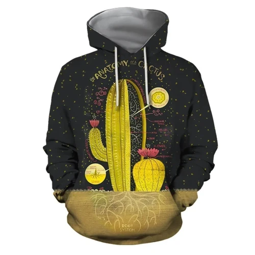 All Over Print Cactus Hoodie