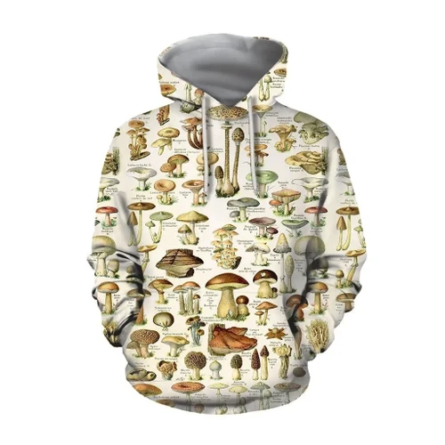 All Over Print Champignons Hoodie