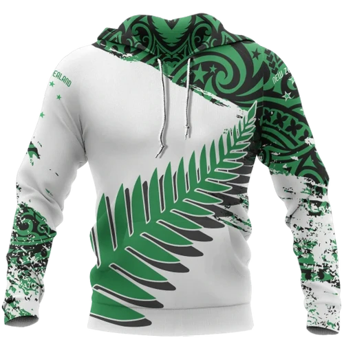 New Zealand Maori Fern Green Edition Pullover Hoodie
