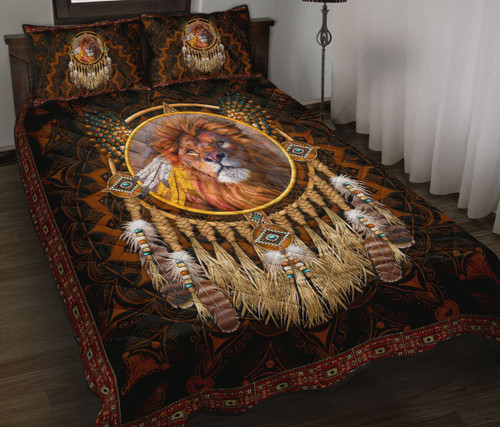 Beautiful Lion King Native Quilt Bedding Set