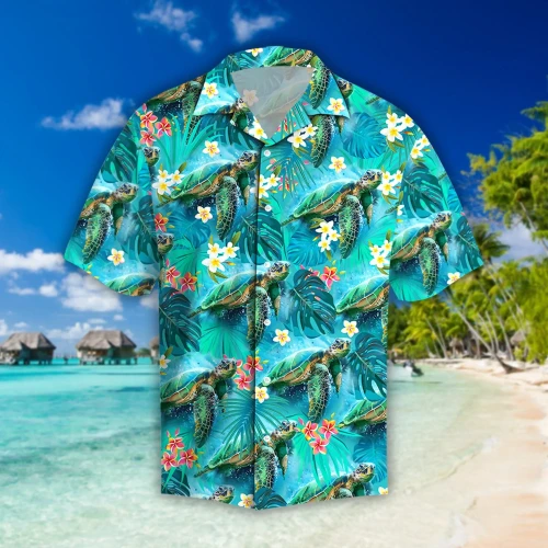 Beautiful Tropical Turtles Hawaii Shirt
