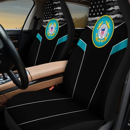 US Coast Guard 3D design print car seat covers Proud Military