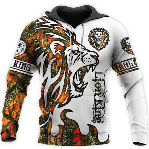 Lion Orange Tattoo camo 3D all over printed shirts for men and women