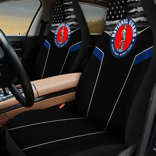 US National Guard 3D design print car seat covers Proud Military