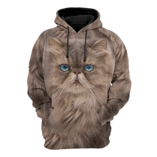 Persians Cat Face Hair Premium Hoodie Sweatshirt Cover
