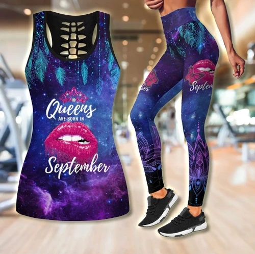 Queens are born in September Galaxy combo legging+tank