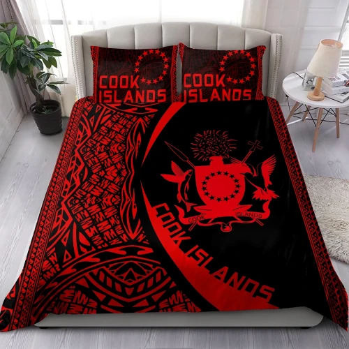 Cook Islands Red Bedding Set