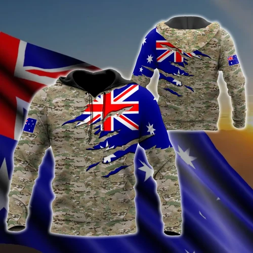 Remembrance Australia Camo Soldier 3D print shirts
