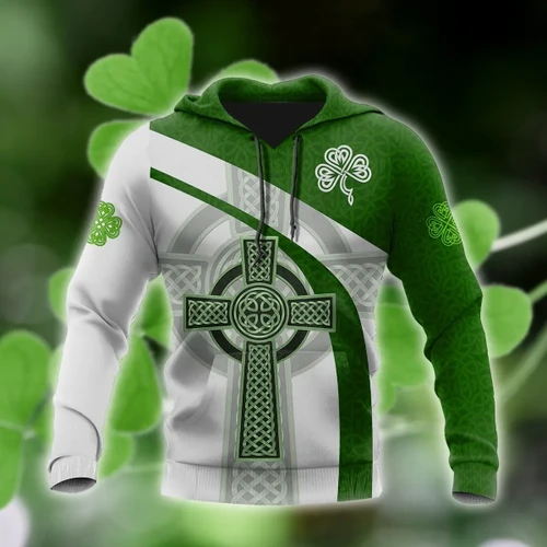 Irish Celtic Knot Cross 3D Design print shirts