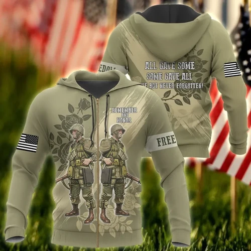 Memorial day Remember and honor the heroes full 3D over printed shirts