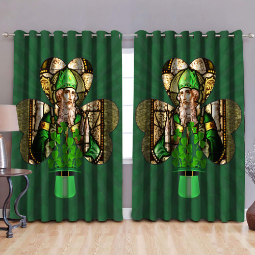 Shamrock Saint Patrick's Day 3D Design print Curtain