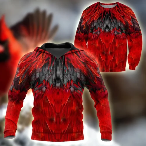 Cardinal Feathers Cover Spirit Birds shirts for men and women