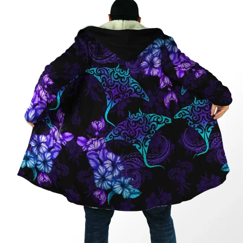 Beautiful Ray Hibiscus Hawaii Cloak For Men And Women