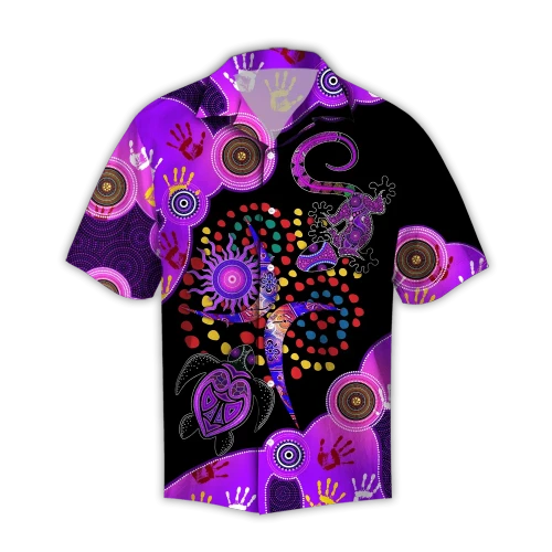 Aboriginal Naidoc Week 2021 Best Purple Turtle Lizard Hawaii Shirt
