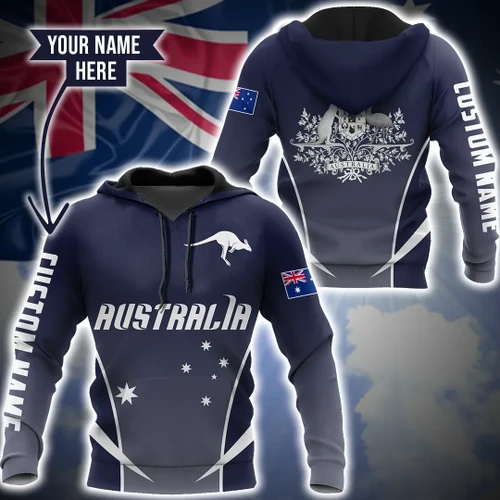 Australia active special custom name unisex 3d print shirts