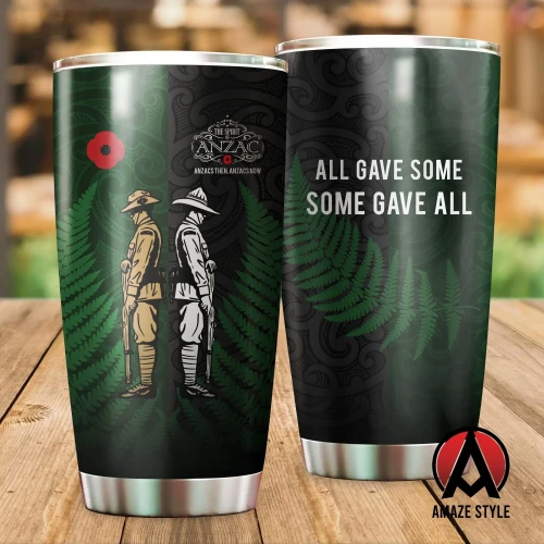 Honor and respect day Kiwi and Australia Soldier Stainless Steel Tumbler 20 Oz