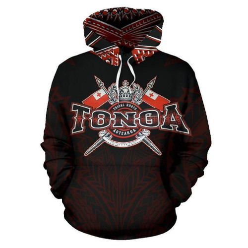 Tonga All Over Hoodie Black