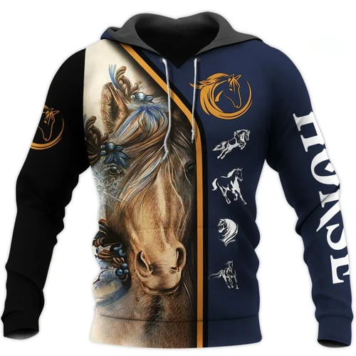 Love Beautiful Horse 3D All Over Printed Shirts MP030403