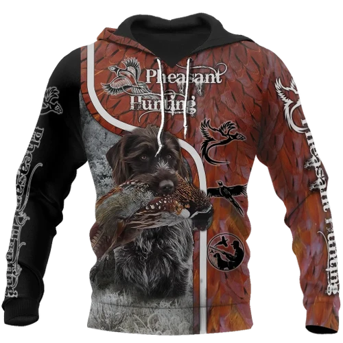 Pheasant Hunting Wirehaired Pointing Griffon 3D All Over Printed Shirts For Men And Women JJ170103