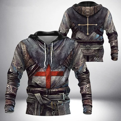 Knight Templar Armor 3D All Over Printed Shirt Hoodie For Men And Women MP240302